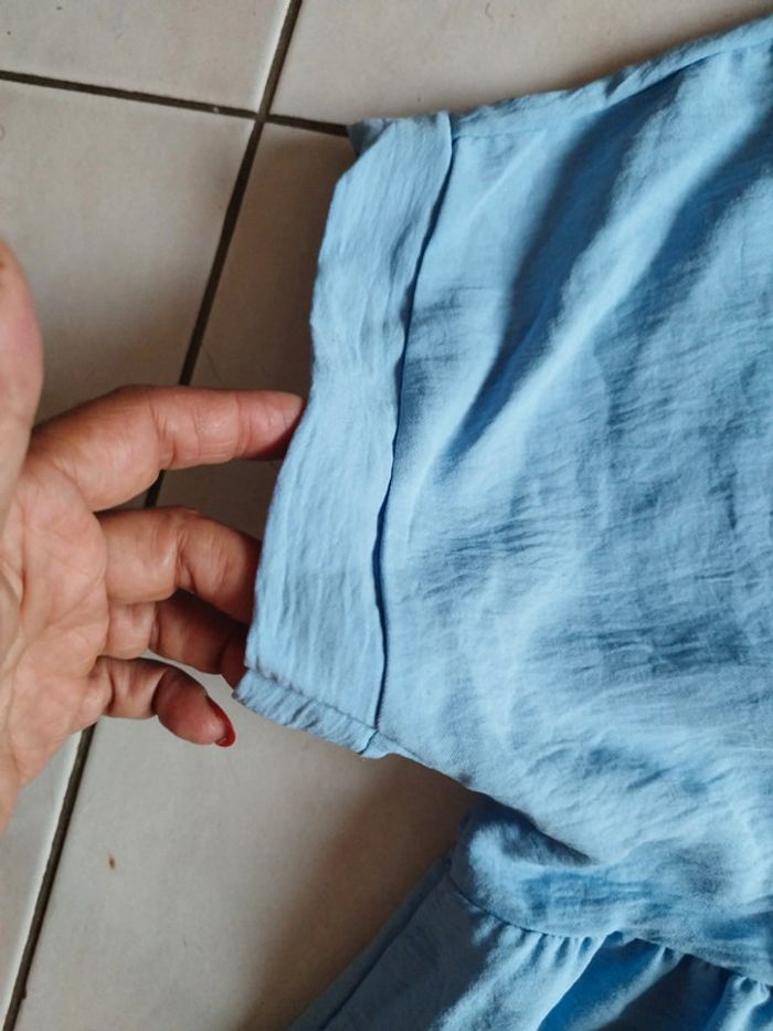 Robe taille unique longue Bleu ciel - photo numéro 3