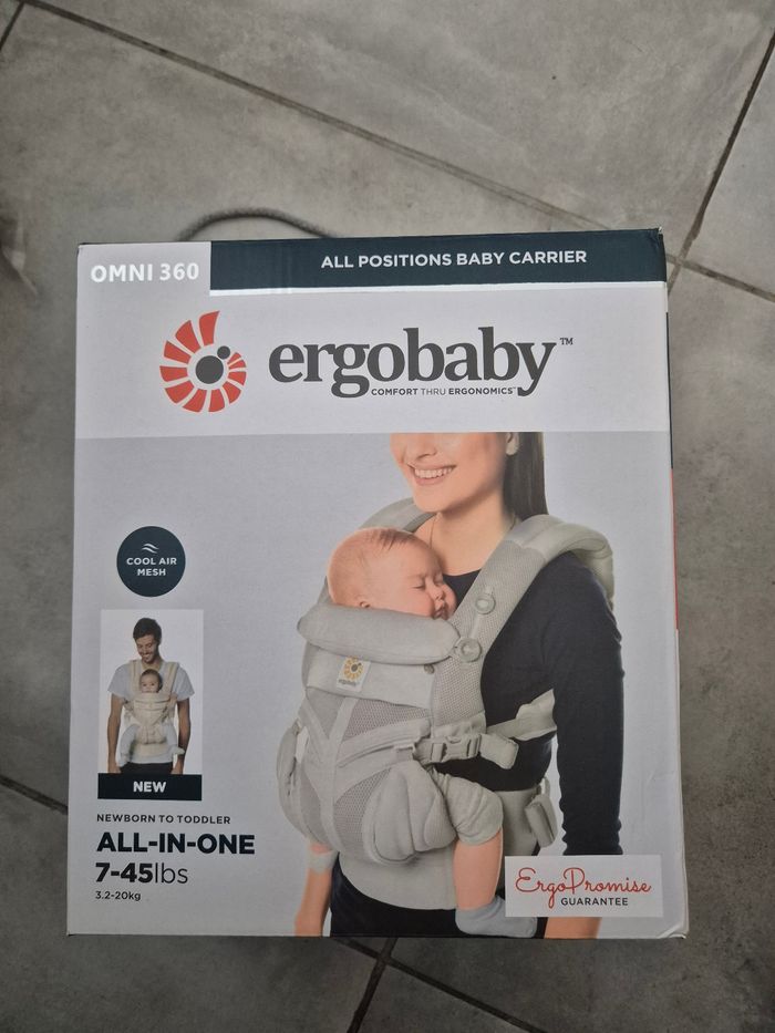 Porte-bébé Ergobaby Omni 360 Mesh Pearl Grey, Neuf
