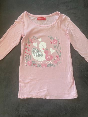 Robe de nuit  rose fille Tissaia 2 ans