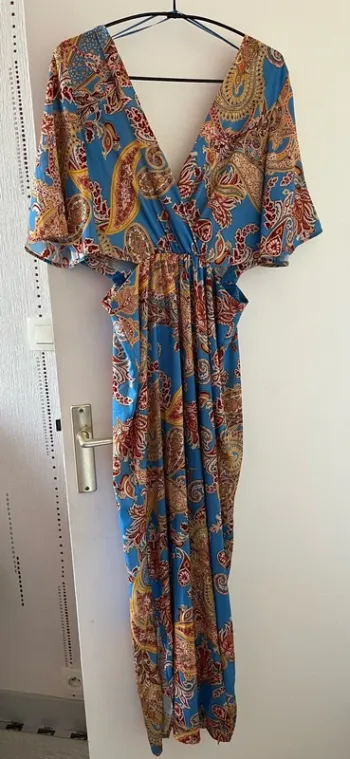 Combinaison bleu à motifs