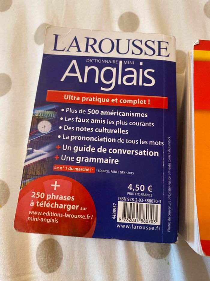 lot de deux dictionnaires espagnol et anglais - photo numéro 6