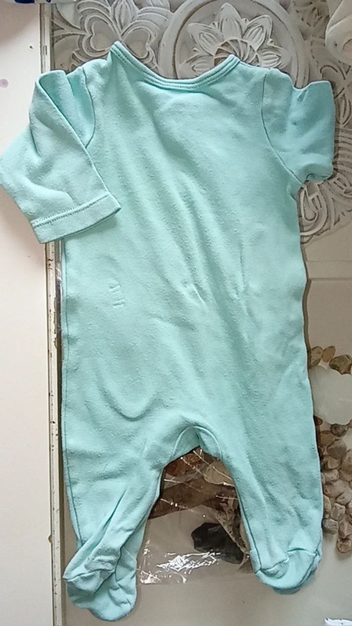 Lot 2 pyjamas + 1 bodie + 1 brassière en laine taille 0Mois - Naissance - photo numéro 8