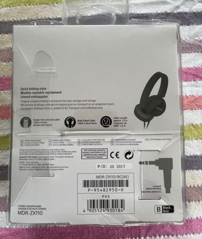 Casque Sony Neuf MDR-ZX110 - photo numéro 2
