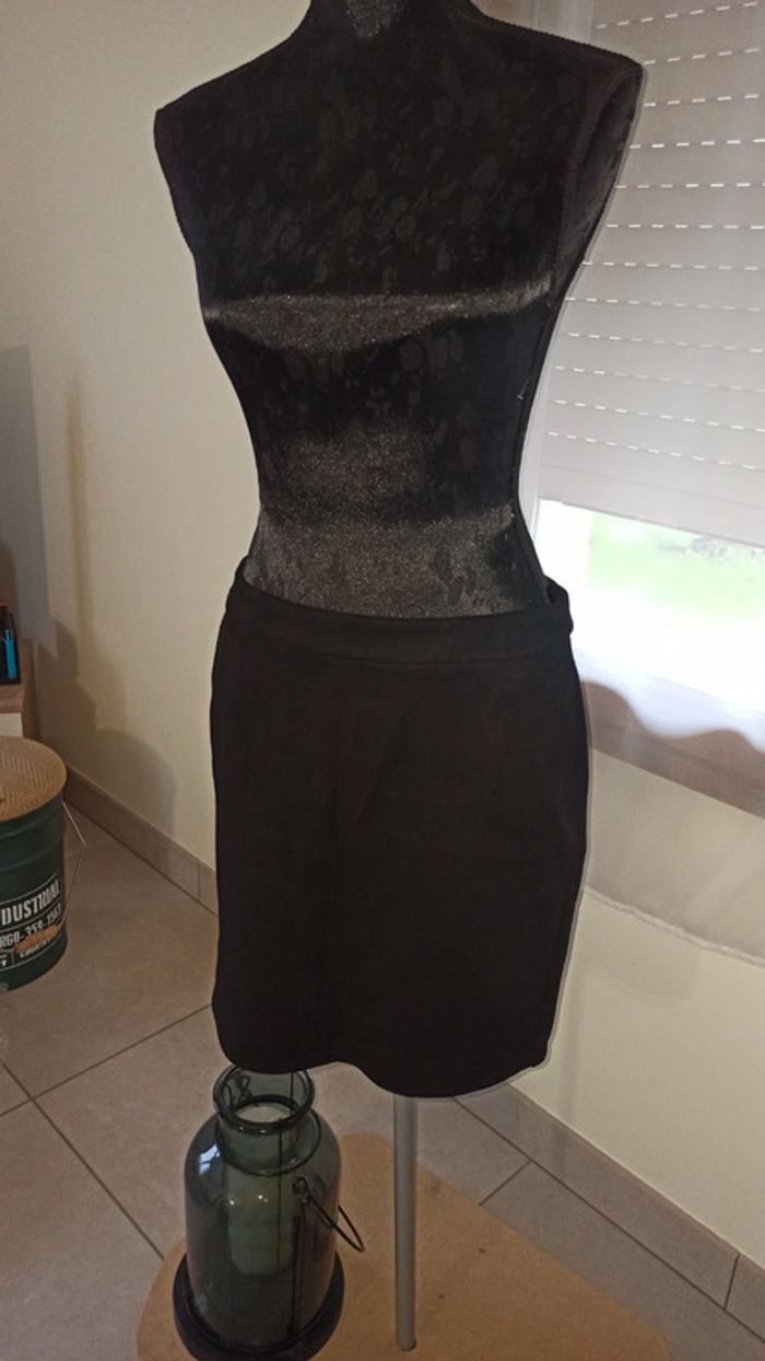 Jupe effet velour