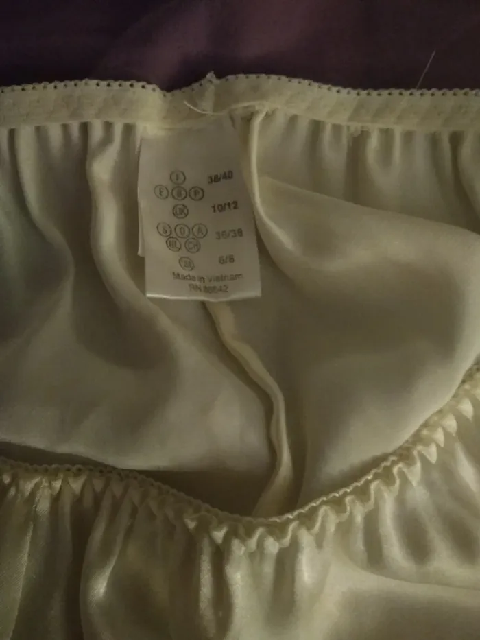 Ensemble Pyjama Satin Beige - photo numéro 6
