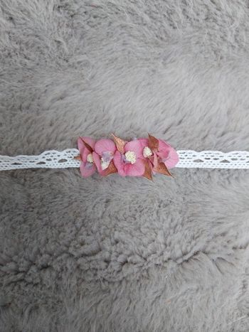 Bracelet ruban fleurs