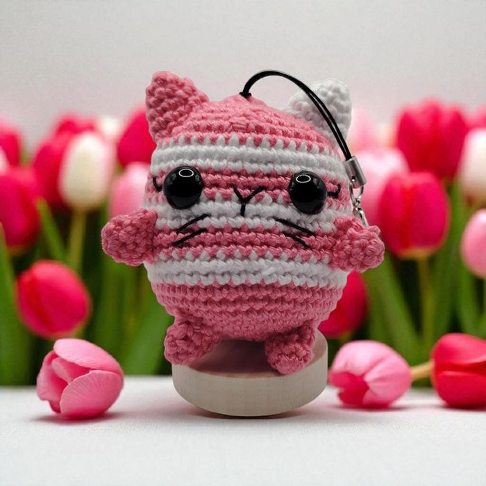 Amigurumi porte clé Chat - photo numéro 7