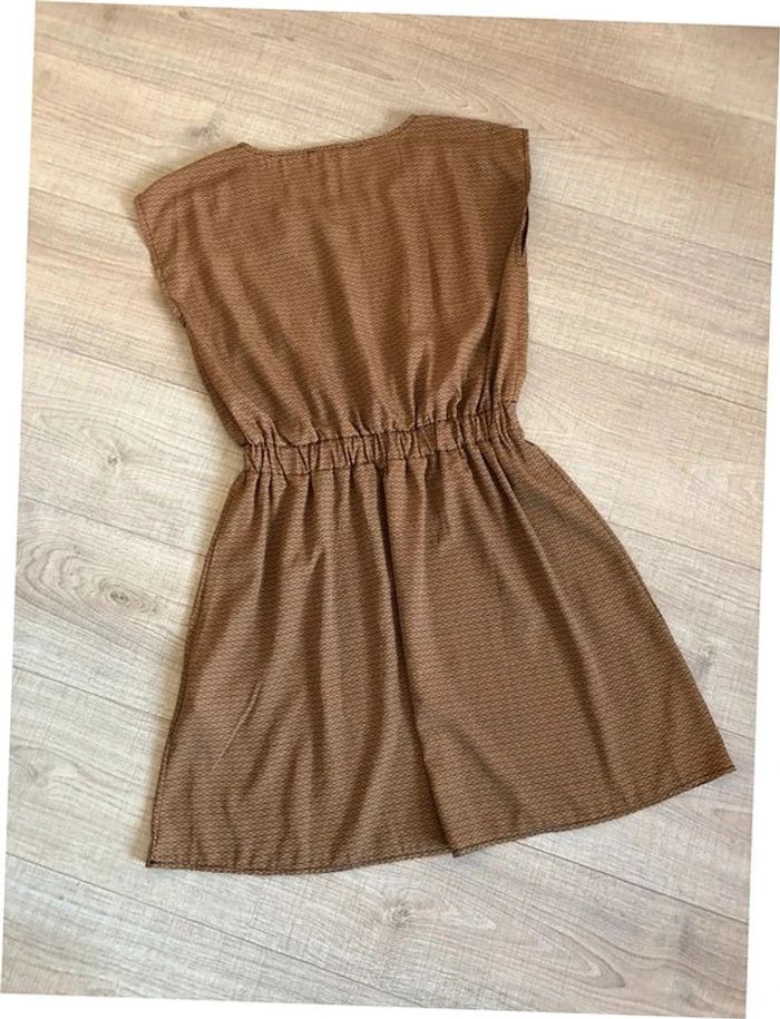 Robe beige camel à manches courtes Cache Cache taille 38 jamais portée - photo numéro 13