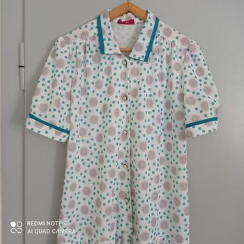 Robe blanche à pois t42/44