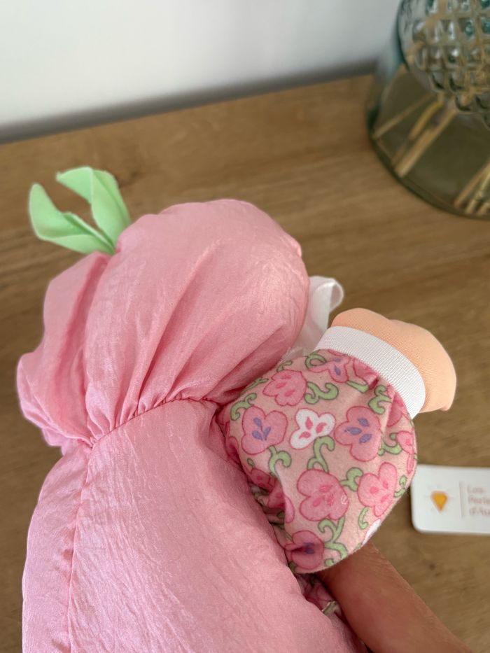 Poupée de chiffon rose  vintage ancienne look style puffalumps - photo numéro 6