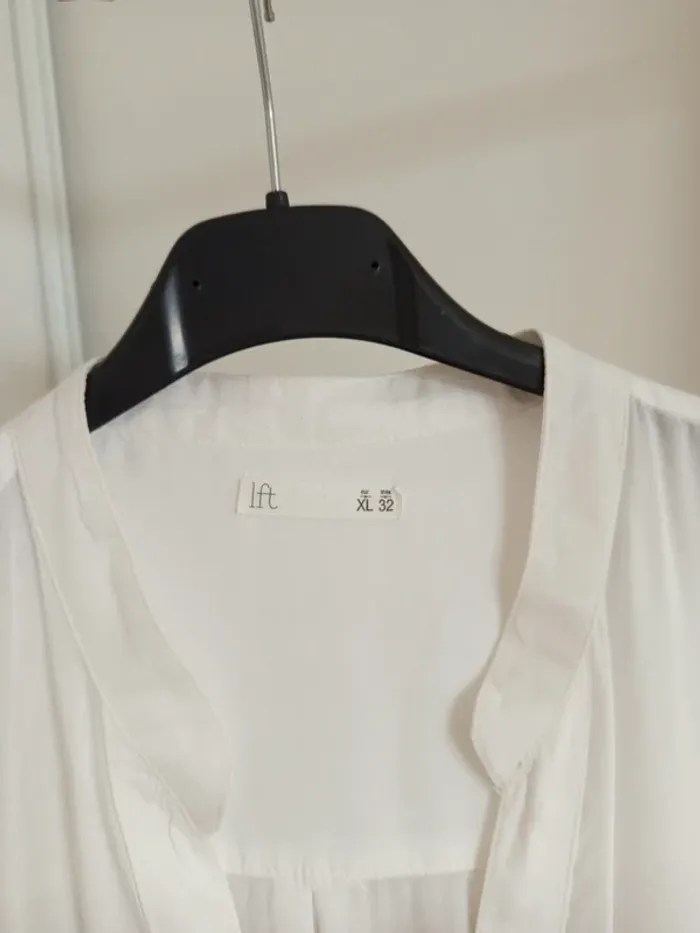 Chemise blouse fluide blanche Lft taille XL - photo numéro 3