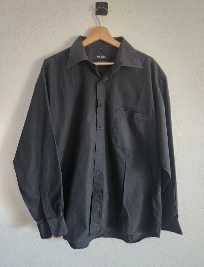 Chemise noire Yves Dorsey – Taille 44 – Très bon état - photo numéro 2