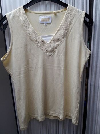 Débardeur jaune taille M