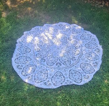 nappe vintage en broderie