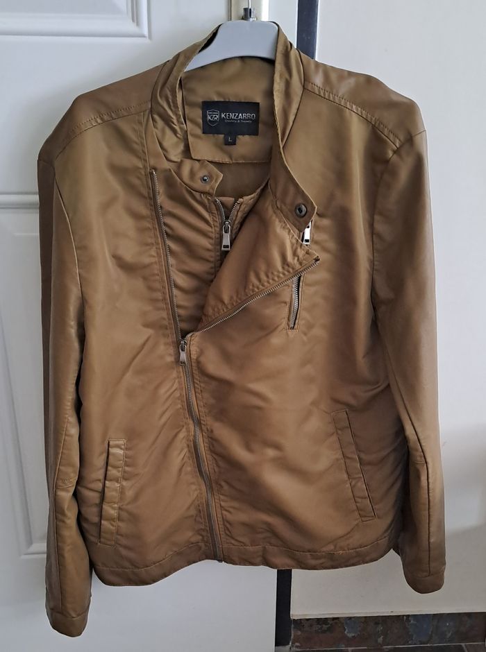 Blouson hommes colorie camel Kenzarro taille L - photo numéro 4