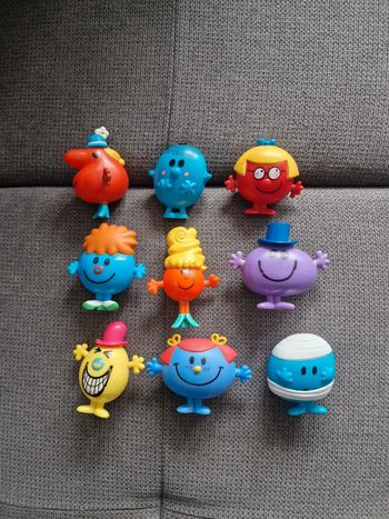 Lot de 9 figurines Monsieur Madame