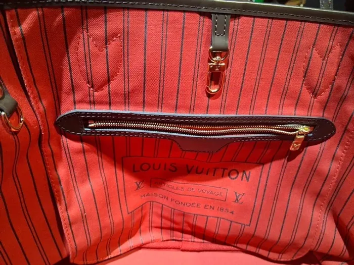 Louis Vuitton Neverfull MM toile marron - photo numéro 7