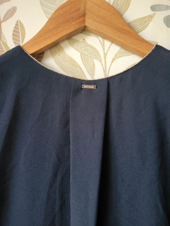 Blouse fluide couleur marine - IKKS - photo numéro 4