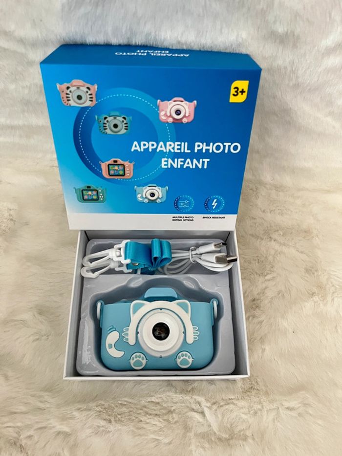 Appareil photo numérique, camera pour enfant chat bleu Neuf