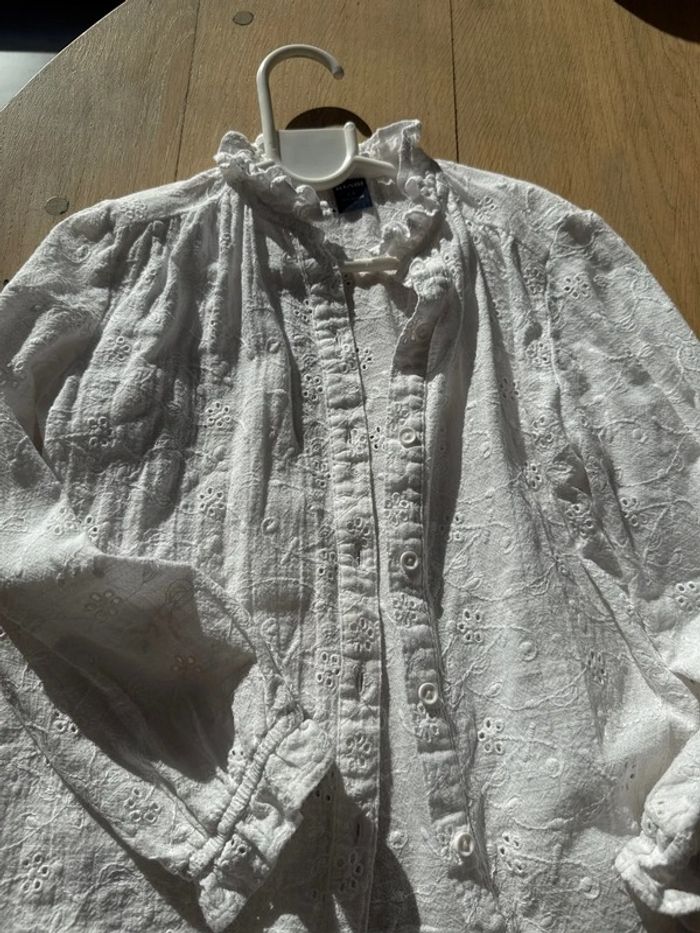 Chemisier blanc neuf 6 ans - photo numéro 2