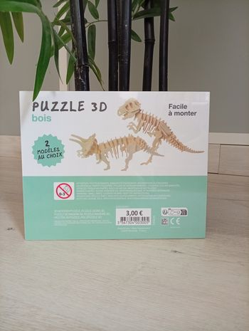 Puzzle 3D en bois enfant – 2 modèles au choix