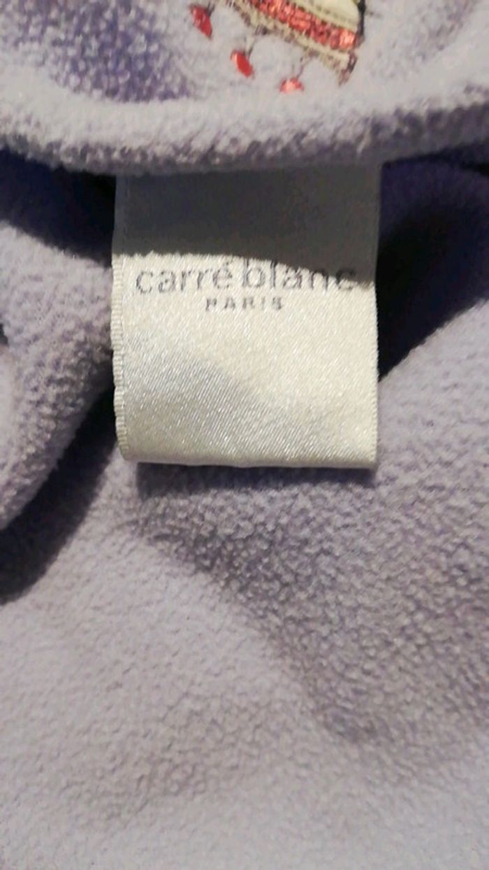 Plaid bébé fille mauve, Carré Blanc - photo numéro 3