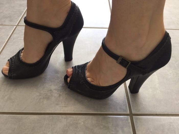 Sandales à talons André noir - photo numéro 2