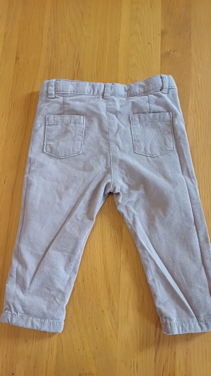 Pantalon couleur crème bout'chou 9 mois garçon neuf - photo numéro 4
