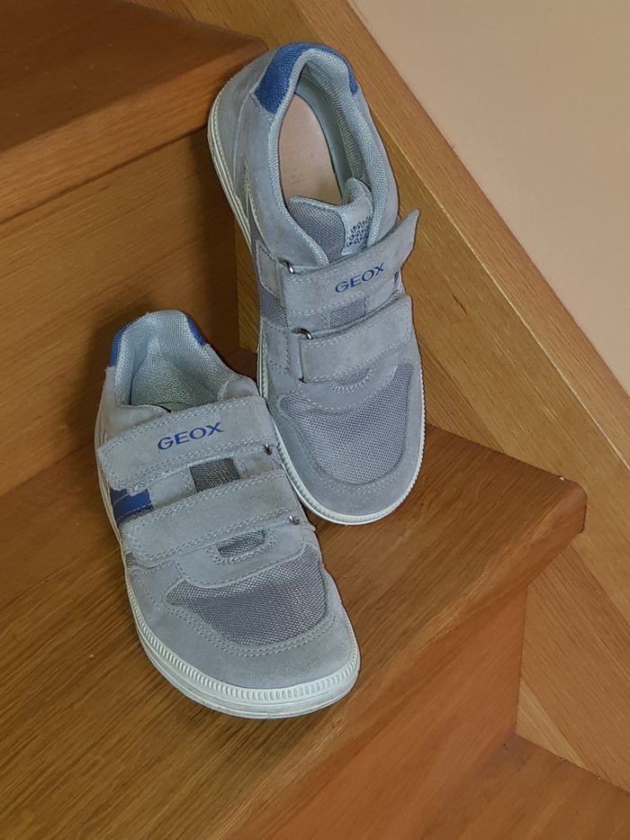 Chaussures Geox gris bleu, pointure 34