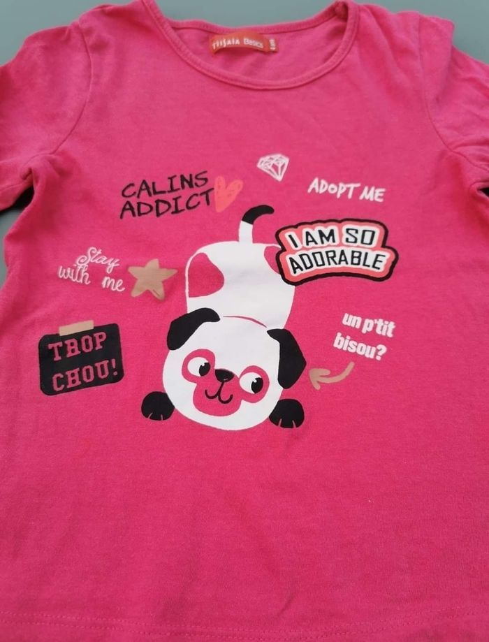 Lot de 2 tee-shirt ML 4 ans fille Tissaïa - photo numéro 7