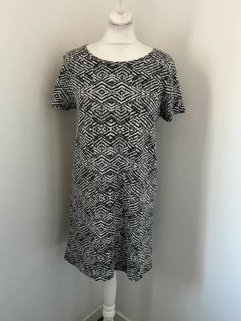 Robe à motifs grise camaïeu M