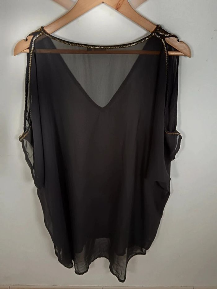 C32 blouse noir Manor M/L - photo numéro 2