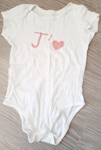 Body 18 mois manches courtes