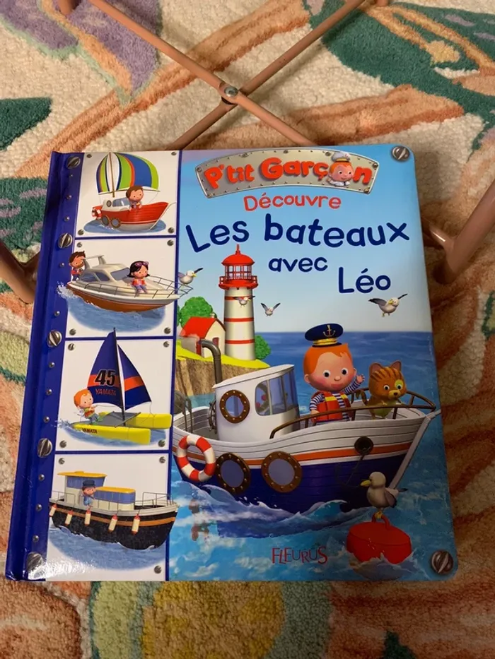 Livre P’tit garçon découvre les bateaux avec Léo