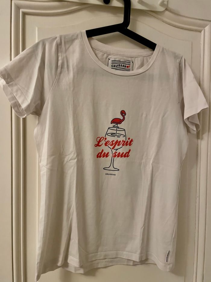 Tee-shirt blanc l’esprit du sud  L