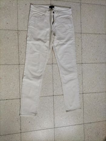 Pantalon beige crème slim fit Kiabi taille 40