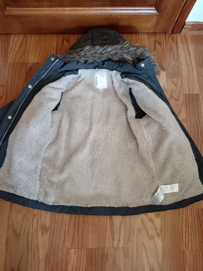 Parka très chaude 6 ans Vertbaudet motifs lune, étoile et point - photo numéro 3