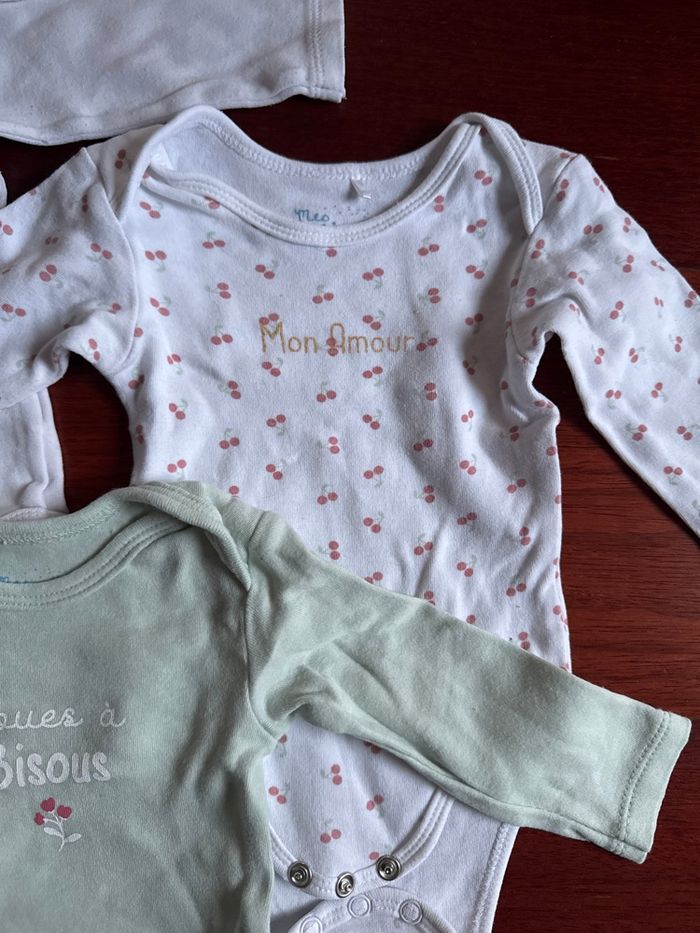 Lot bodies Mes petits cailloux 6mois - photo numéro 3