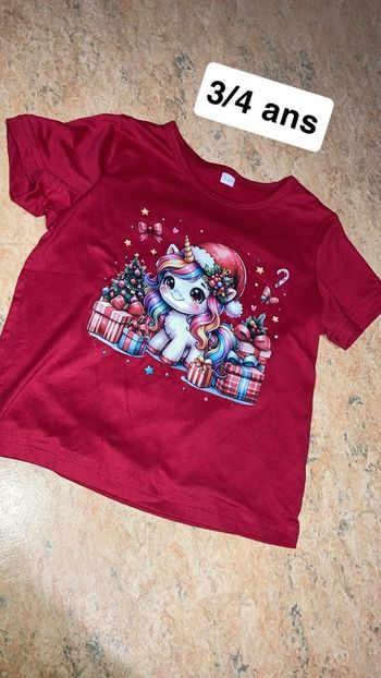 T-shirt 3/4 ans