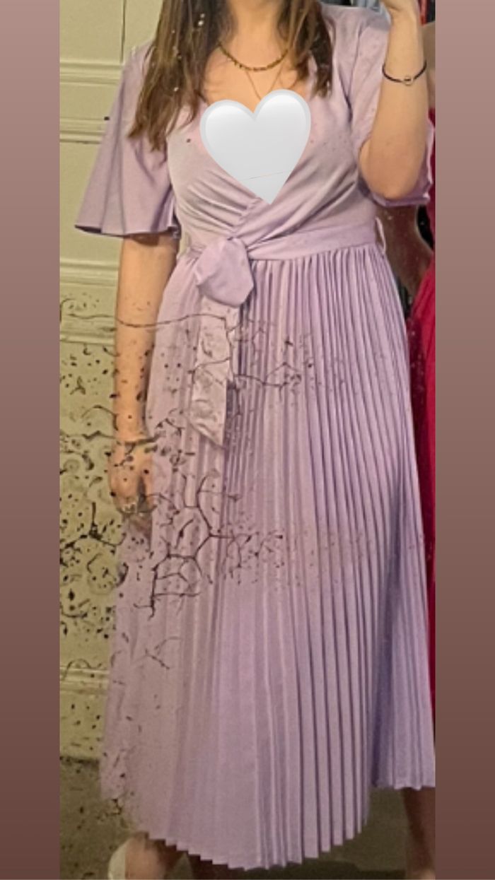 robe longue mauve~lila pretty little things - photo numéro 3