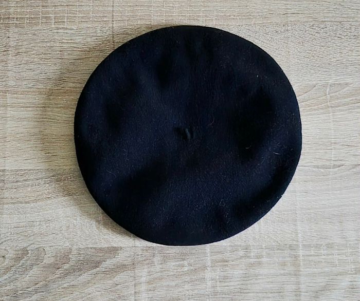 Béret Noir Classique - Laine - Style Vintage/Parisien - photo numéro 2