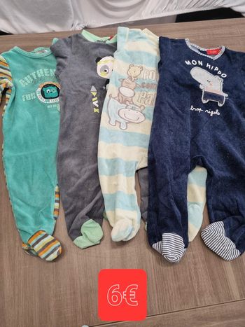 Lot 4 pyjamas velours