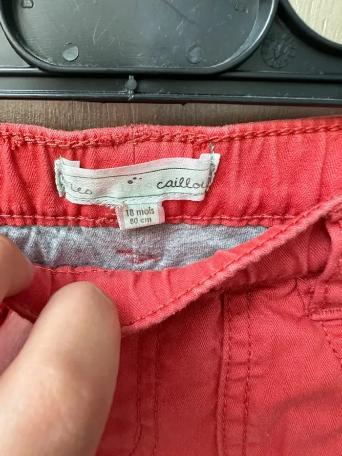 Pantalon doublé mes petits cailloux orange 18 mois - photo numéro 5