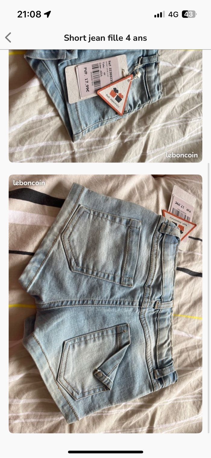 Short en jean - photo numéro 2