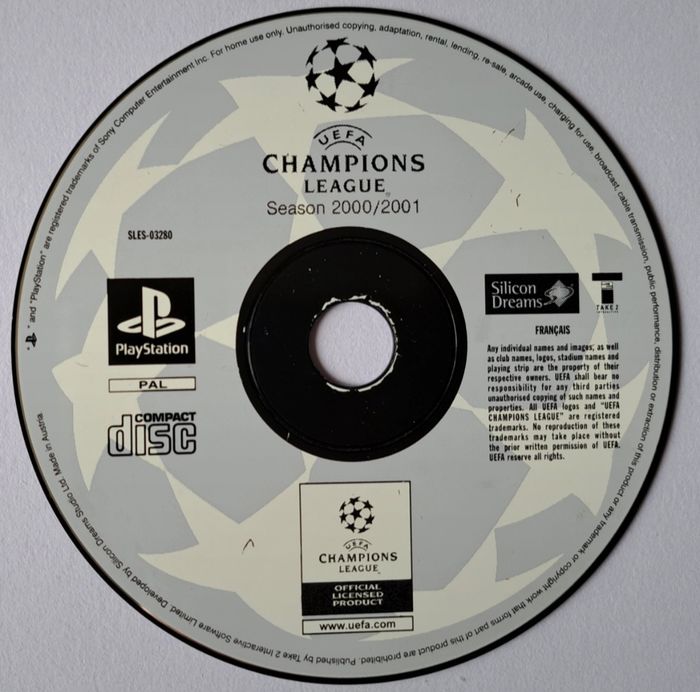 🎮 UEFA Champions League season 2000-2001 Sony PlayStation 1 PS1