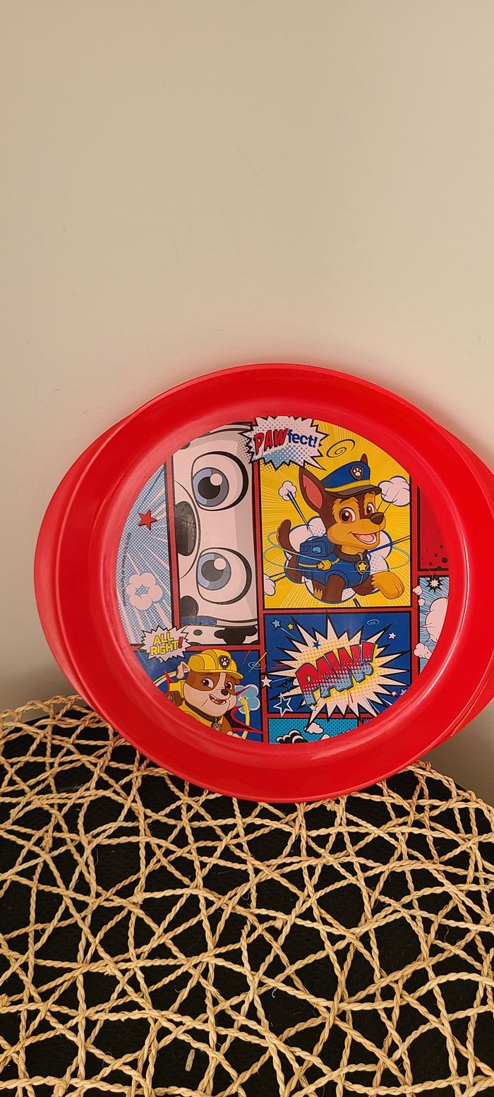 Assiette Pat patrouille rouge