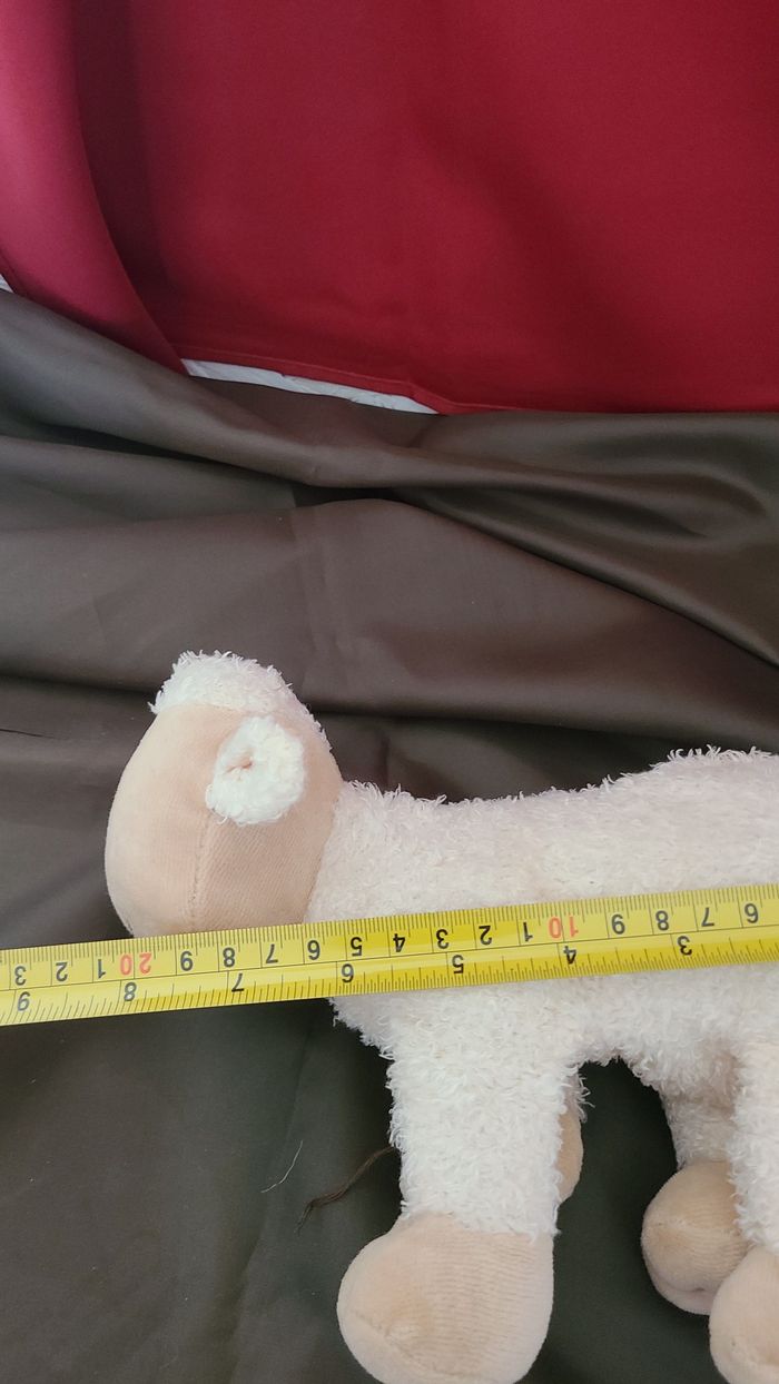 Nature et Découvertes peluche mouton câlin blanc beige - photo numéro 3