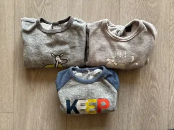Lot 3 pyjamas velours 6 mois