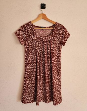 Tunique bordeaux & beige – Taille M – Only – Très bon état