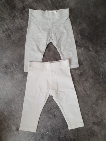 Lot 2 leggings bébé fille 6 mois Bon état